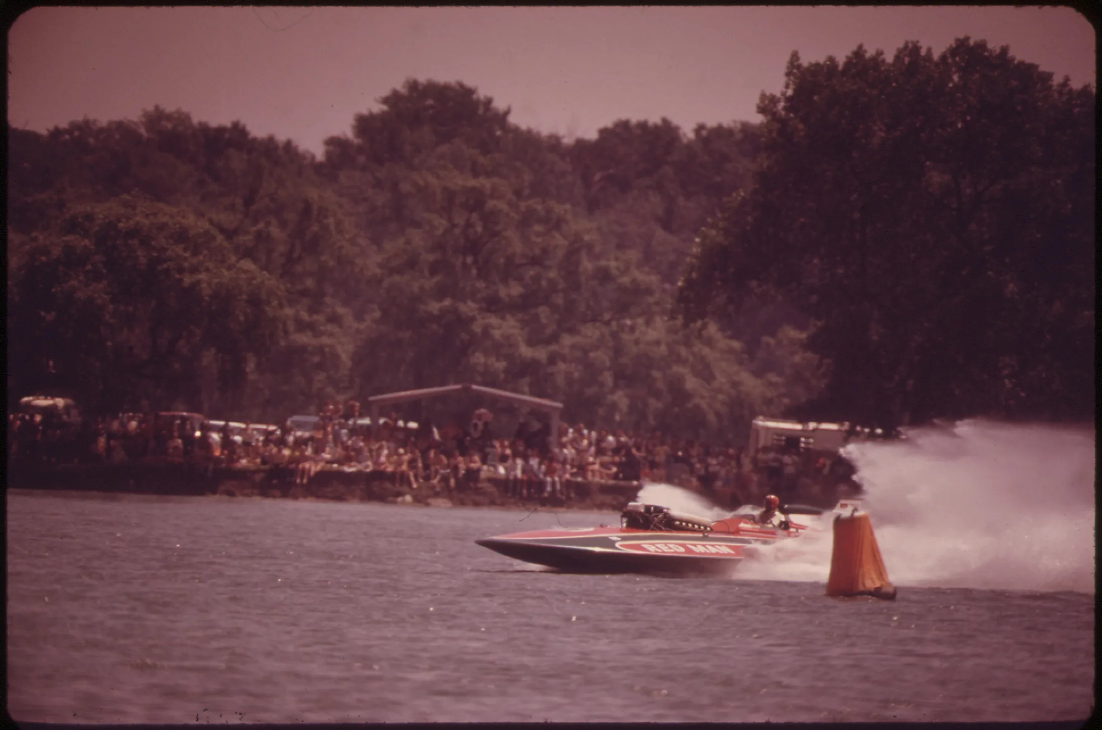Detroit river gar wood trophy race course marker 1973 nara, Heritage at The Roostertail, Detroit