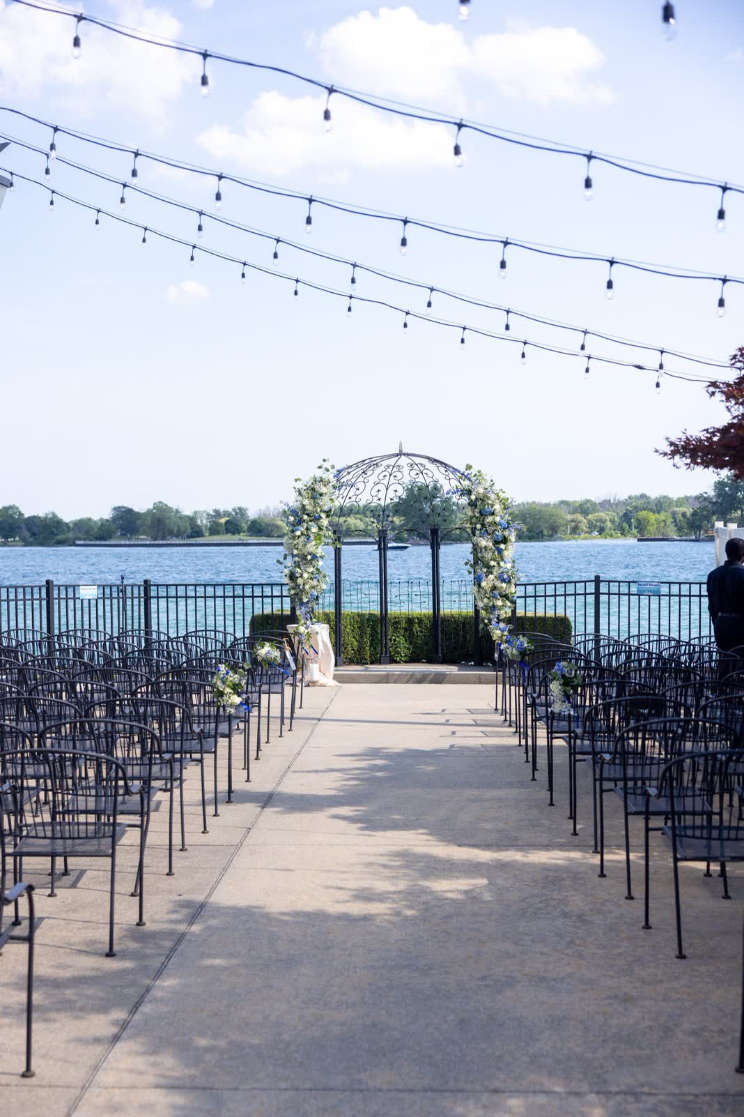 Detroit waterfront wedding venue couple, Marine Room at The Roostertail, Detroit