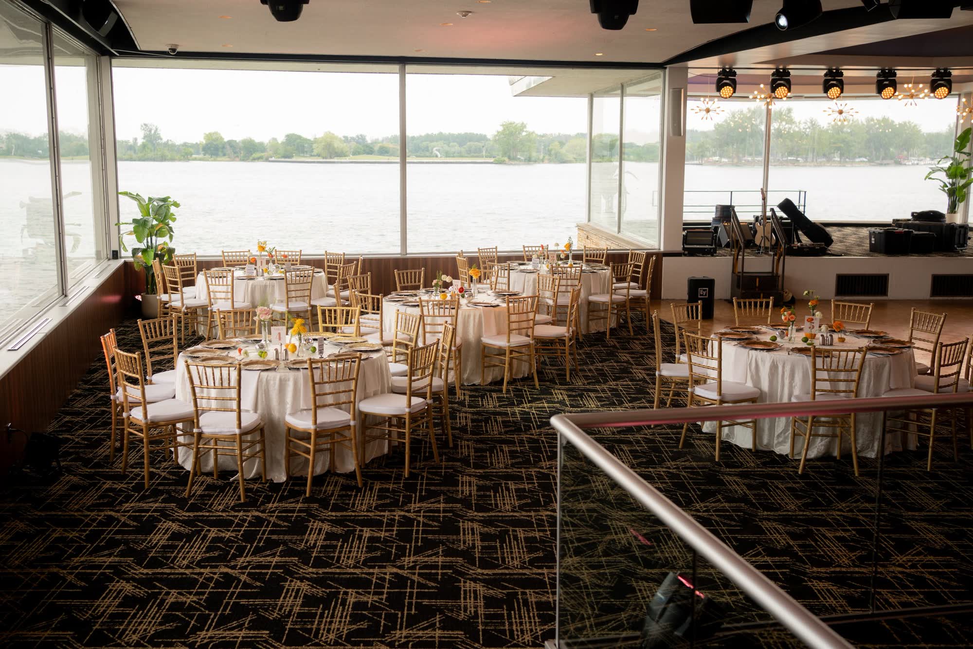 Marine room detroit event space set for dinner, Marine Room at The Roostertail, Detroit
