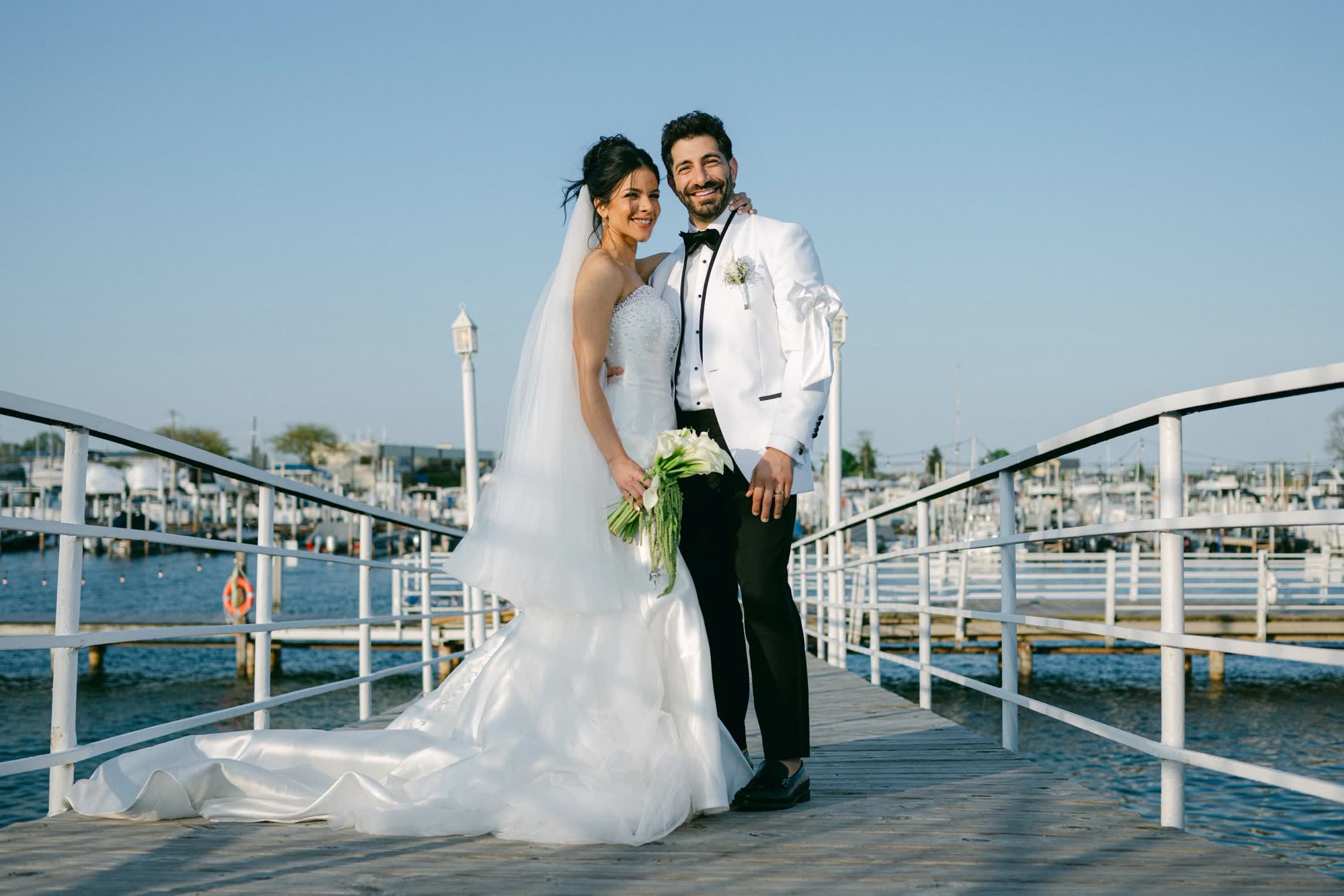 Detroit river wedding venue golden hour couple, Weddings at The Roostertail, Detroit